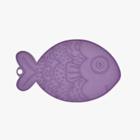 FIBOO- Fishka - Mata do lizania dla psa i kota fioletowa