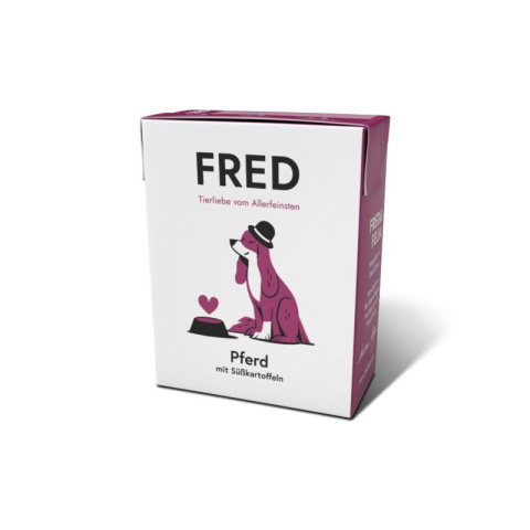 FRED Karma mokra dla psa konina z batatami i burakiem 390g FRED Karma mokra dla psa konina z batatami i burakiem 390g