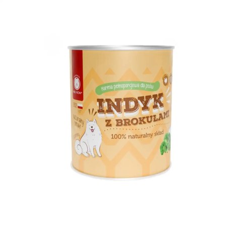 HAU NOW Mokra karma dla psa monobiałkowa indyk z brokułami 400g