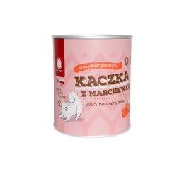 HAU NOW Mokra karma dla psa monobiałkowa kaczka z marchewką 400g