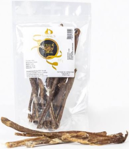 MIRALS Strauss Sehne - suszone ścięgna strusia dla psów (100g)