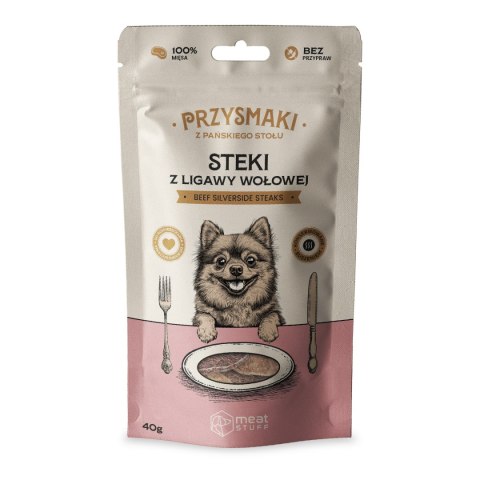 Meatstuff Przysmaki "Z Pańskiego Stołu" - Stek z ligawy wołowej 40g