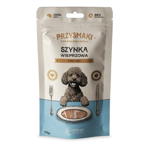 Meatstuff Przysmaki "Z Pańskiego Stołu" - Szynka wieprzowa 75g Meatstuff Przysmaki "Z Pańskiego Stołu" - Szynka wieprzowa 75g