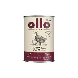 OLLO PURE Kaczka z jabłkiem- karma mokra dla psa 400g