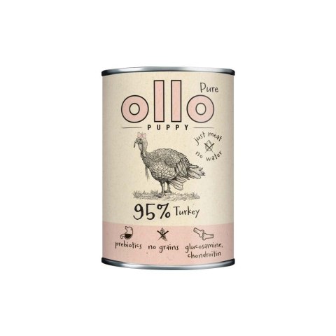 OLLO Puppy Pure Indyk- Karma mokra dla szczeniąt 850g