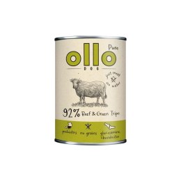 OLLO Pure Digest Beef & Green Tripe mokra karma dla psa - wołowina i żwacze 850g