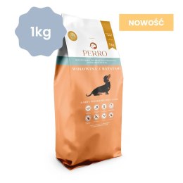 PERRO Karma sucha Wołowina z batatami - bezzbożowa formuła dla psów dorosłych małych ras 1kg