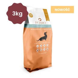 PERRO Karma sucha Wołowina z batatami - bezzbożowa formuła dla psów dorosłych małych ras 3kg