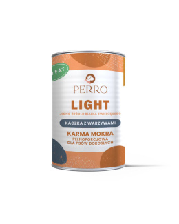 PERRO LIGHT Karma mokra Kaczka z warzywami - monobiałkowa formuła dla psów dorosłych 400g