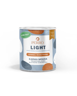 PERRO LIGHT Karma mokra Konina z warzywami - monobiałkowa formuła dla psów dorosłych 800g