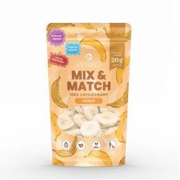 PERRO MIX & MATCH Banan Przysmaki liofilizowane dla psa 20g