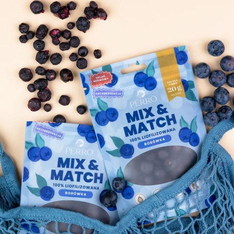 PERRO MIX & MATCH Borówka Amerykańska Przysmaki liofilizowane dla psa 20g