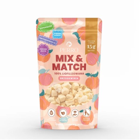 PERRO MIX & MATCH Brzoskwinia Przysmaki liofilizowane dla psa 15g PERRO MIX & MATCH Brzoskwinia Przysmaki liofilizowane dla psa 15g