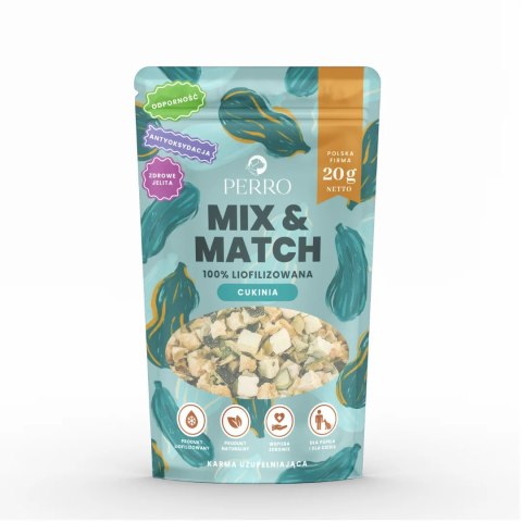 PERRO MIX & MATCH Cukinia Przysmaki liofilizowane dla psa 20g PERRO MIX & MATCH Cukinia Przysmaki liofilizowane dla psa 20g