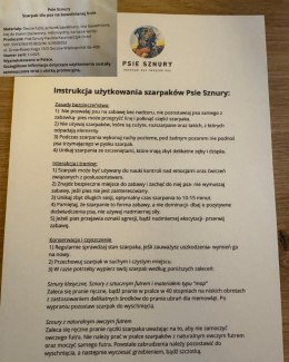 PSIESZNURY- SZNUR KLASYCZNY Z DWIEMA RĄCZKAMI 70cm Gryffindor