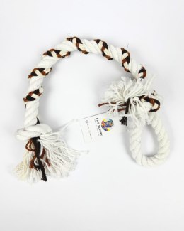 PSIESZNURY- SZNUR KLASYCZNY Z RĄCZKĄ 70cm Cynamonka