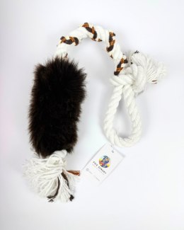 PSIESZNURY- SZNUR Z RĄCZKĄ I OWCĄ 50CM CYNAMONKA