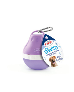 Record Mini Bubble 160ml - przenośna butelka, poidło na wodę dla psa, fioletowa