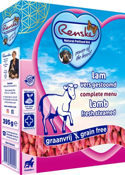 Renske Karma mokra dla psa- świeża jagnięcina bez zbóż (395 g)