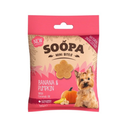 SOOPA Healthy Bites MINI dla małego psa - Banan i Dynia (50g)