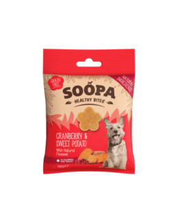 SOOPA Healthy Bites przysmaki dla psa - Żurawina i Batat (50g)