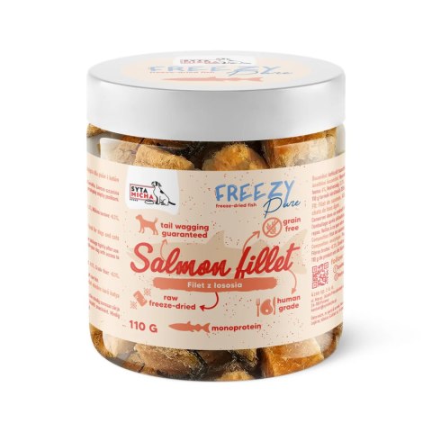 SYTA MICHA 100% liofilizowany filet łososia dla psa 110g FREEZY Pure