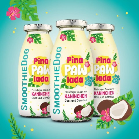 SmoothieDog Summer Edition PinaPawLada- Tropikalny królik 250ml SmoothieDog Summer Edition PinaPawLada- Tropikalny królik 250ml