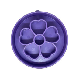 SodaPup Miska spowalniająca jedzenie kwiat- Flower Design eBowl FIOLETOWA