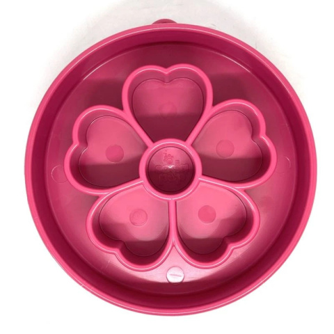 SodaPup Miska spowalniająca jedzenie kwiat- Flower Design eBowl RÓŻOWA