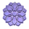 SodaPup Miska spowalniająca jedzenie z przyssawkami-Mandala Softie Etray PURPLE