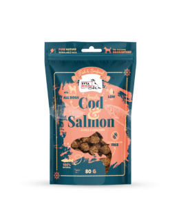 Syta Micha Fish & Seafood Przysmaki z łososiem i dorszem dla psa 80g