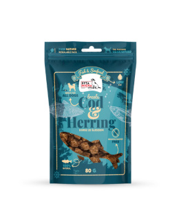 Syta Micha Fish & Seafood Przysmaki ze śledziem i dorszem dla psa 80g