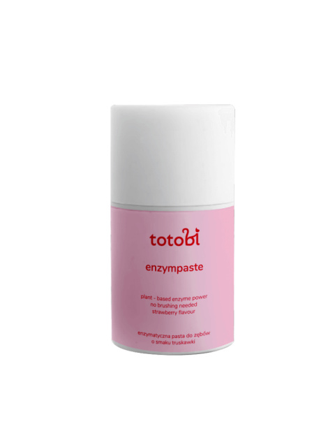 TOTOBI Enzympaste Kiss Berry - Enzymatyczna pasta do zębów dla psa i kota o smaku truskawkowym, 50 ml = 67 g TOTOBI Enzympaste Kiss Berry - Enzymatyczna pasta do zębów dla psa i kota o smaku truskawkowym, 50 ml = 67 g