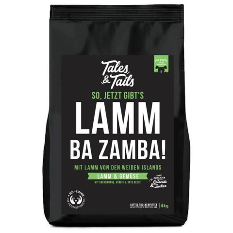 Tales and Tails - karma bezzbożowa, półwilgotna dla dorosłego psa JAGNIĘCINA 4kg Tales and Tails - karma bezzbożowa, półwilgotna dla dorosłego psa JAGNIĘCINA 4kg