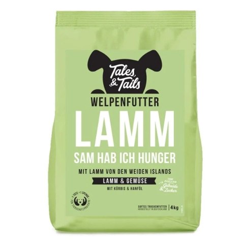 Tales and Tails - karma bezzbożowa, półwilgotna dla szczeniąt z Jagnięciny 1,5kg Tales and Tails - karma bezzbożowa, półwilgotna dla szczeniąt z Jagnięciny 1,5kg