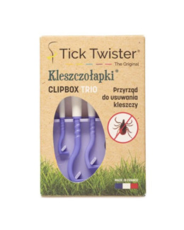 Tick Twister Clip Box - Kleszczołapki w pudełeczku fioletowe