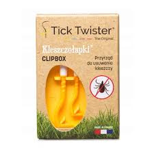 Tick Twister Clip Box - Kleszczołapki w pudełeczku pomarańczowe Tick Twister Clip Box - Kleszczołapki w pudełeczku pomarańczowe