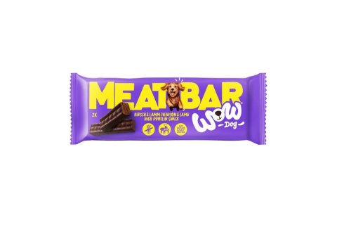 WOW DOG Meat Bar Hirsch Lamm - batonik mięsny z jelenia i jagnięciny 40g WOW DOG Meat Bar Hirsch Lamm - batonik mięsny z jelenia i jagnięciny 40g