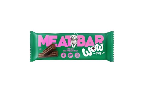 WOW DOG Meat Bar Rind - batonik mięsny z wołowiny 40g WOW DOG Meat Bar Rind - batonik mięsny z wołowiny 40g