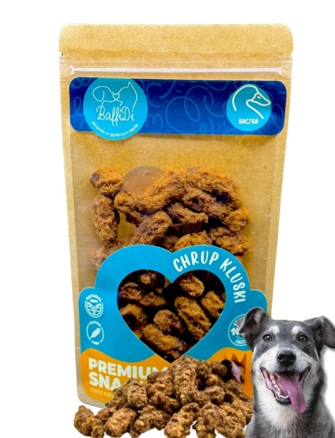 BAFFIDI - ChrupKluski mięsne dla psa - kaczka 100g BAFFIDI - ChrupKluski mięsne dla psa - kaczka 100g