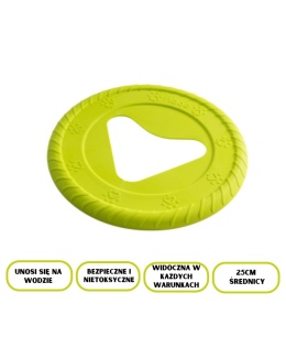 FIBOO- Frisboo latający dysk dla psa 25cm zielony