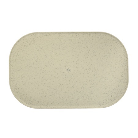 FIBOO Mata antypoślizgowa pod miski – 47×30 cm beż w kropki LIMITOWANA EDYCJA