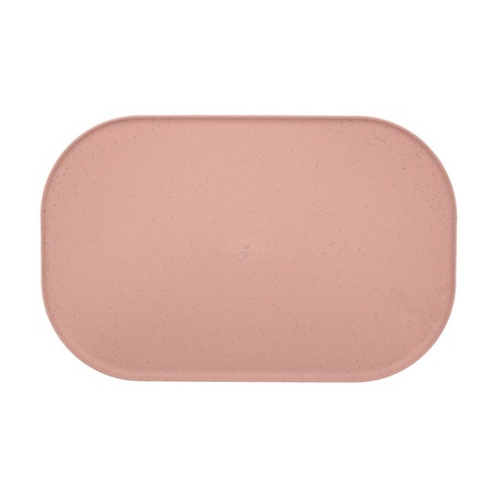 FIBOO Mata antypoślizgowa pod miski – 47×30 cm róż w kropki LIMITOWANA EDYCJA
