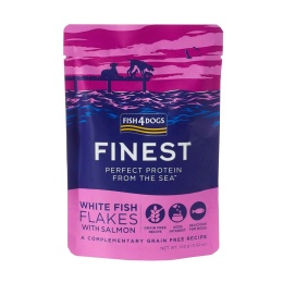 FISH4DOGS - Filety Biała Ryba z Łososiem 100g - Karma mokra dla psa