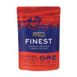 FISH4DOGS - Filety Makrela z Kalmarami 100g - Karma mokra dla psa