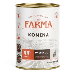 Farma karma mokra dla psa - Konina 400g