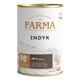 Farma karma mokra dla psa - indyk 400g