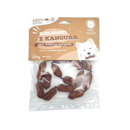 HAU NOW- Kiełbaski z kangura dla psa 100g