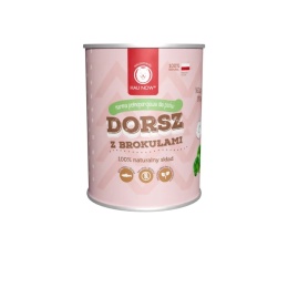 HAU NOW Mokra karma monobiałkowa dorsz z brokułami 400g