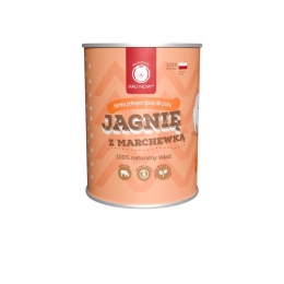 HAU NOW Mokra karma monobiałkowa jagnięcina z marchewką 400g